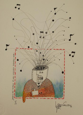 Mixta sobre papel 28x38 cms.